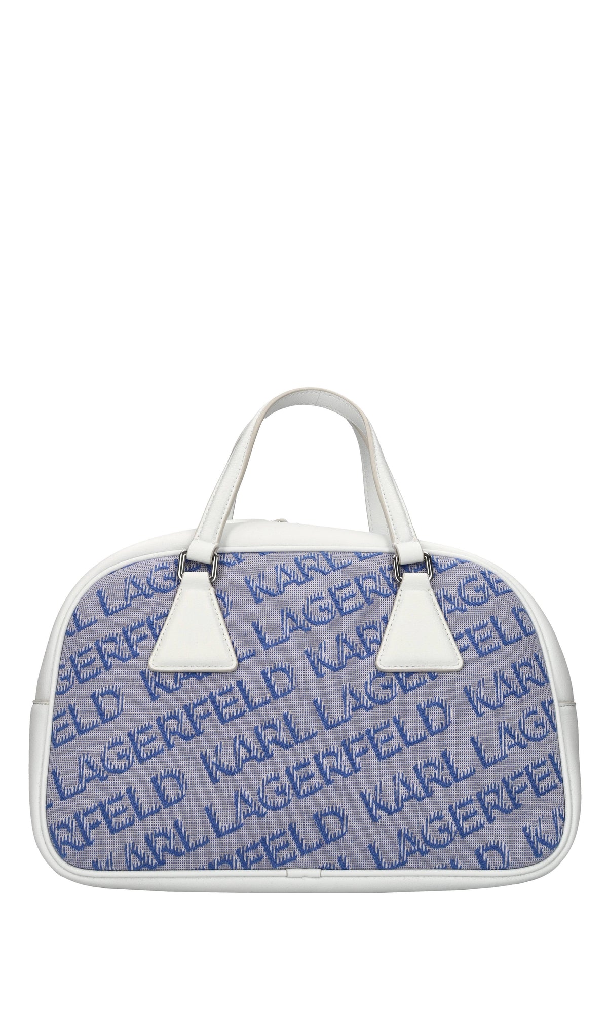 Borsa in ecopelle e tessuto 