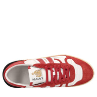 Sneakers in pelle,camoscio e tessuto 