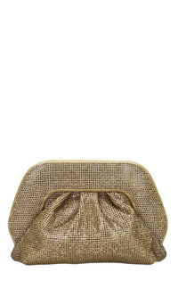 Borsa Gea in tessuto e strass 