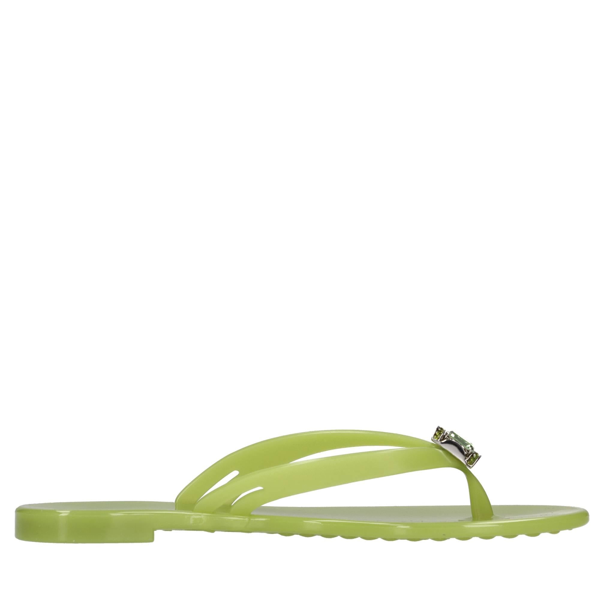 Sandali flat Jelly in PVC e Swarovski 