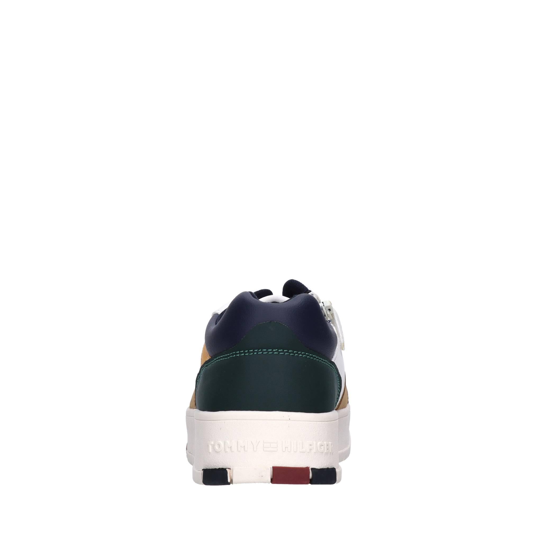 Sneakers in ecopelle e tessuto 