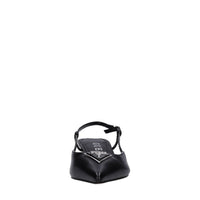 Décolleté slingback in pelle 