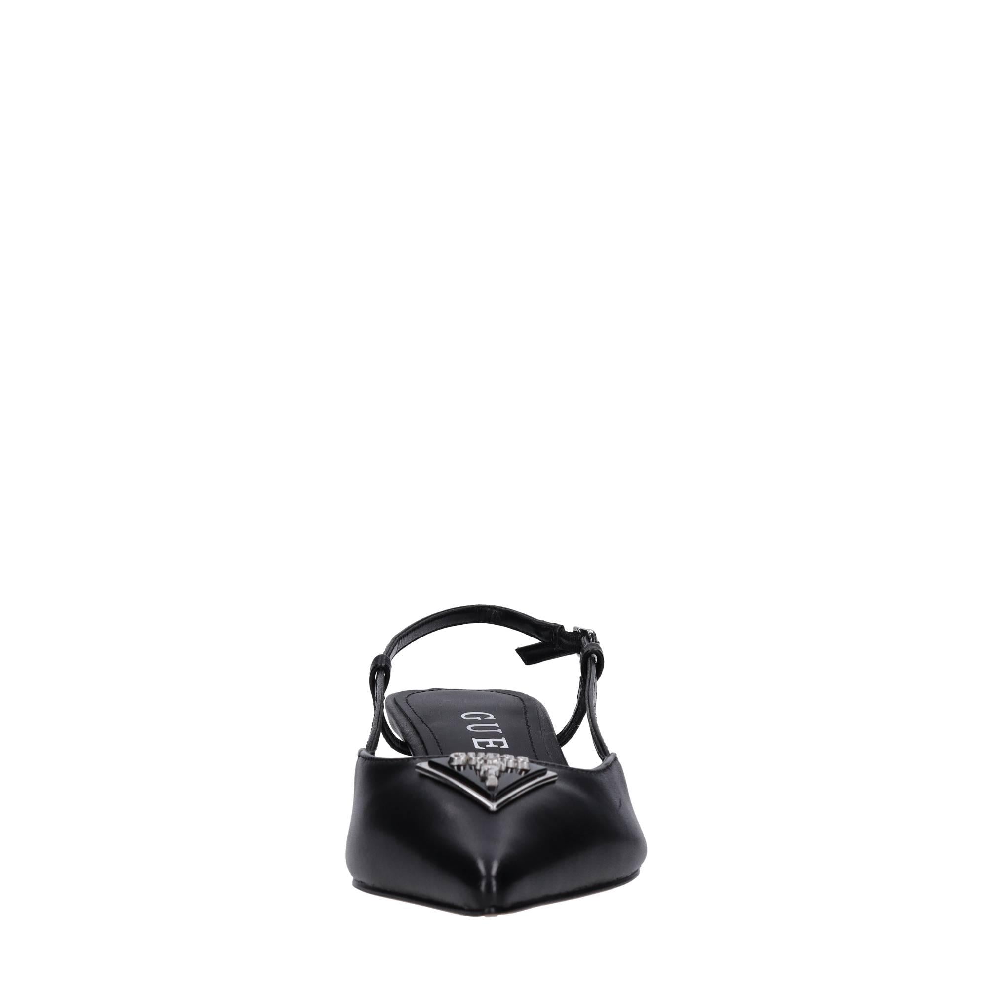 Décolleté slingback in pelle 