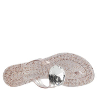 Sandali flat Jelly Glitter Liz in PVC e Swarovski 