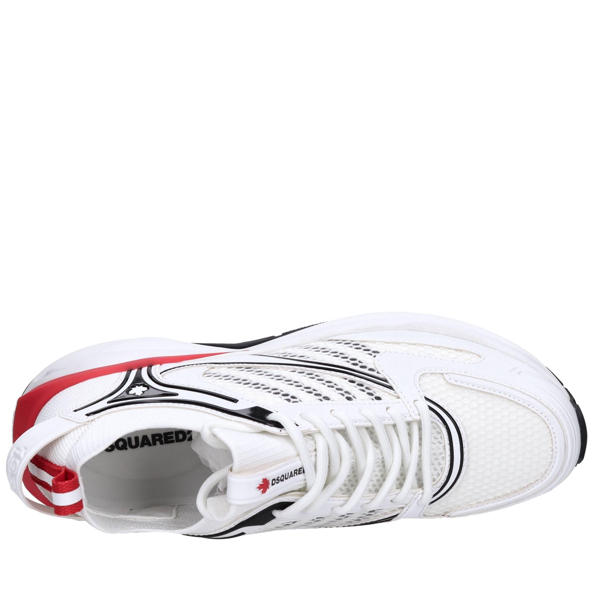 Sneakers in tessuto ed ecopelle 
