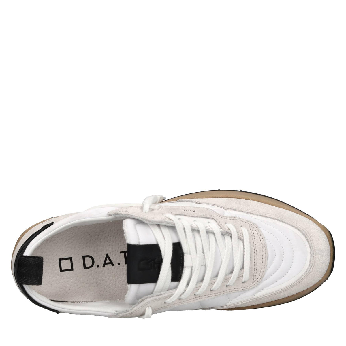 Sneakers in camoscio e tessuto 