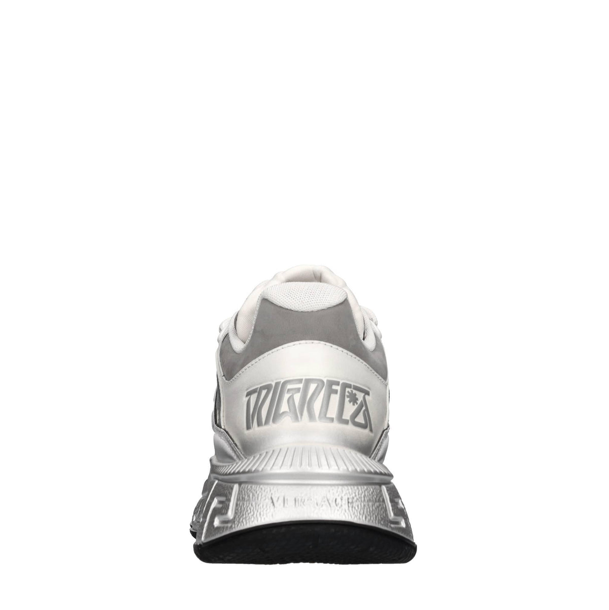 Sneakers in pelle e tessuto 