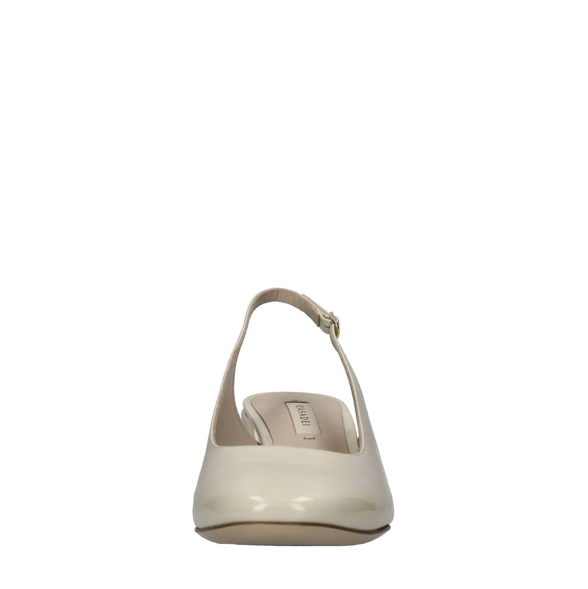 Décolletè slingback in pelle 