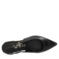 Décolleté slingback in pelle 