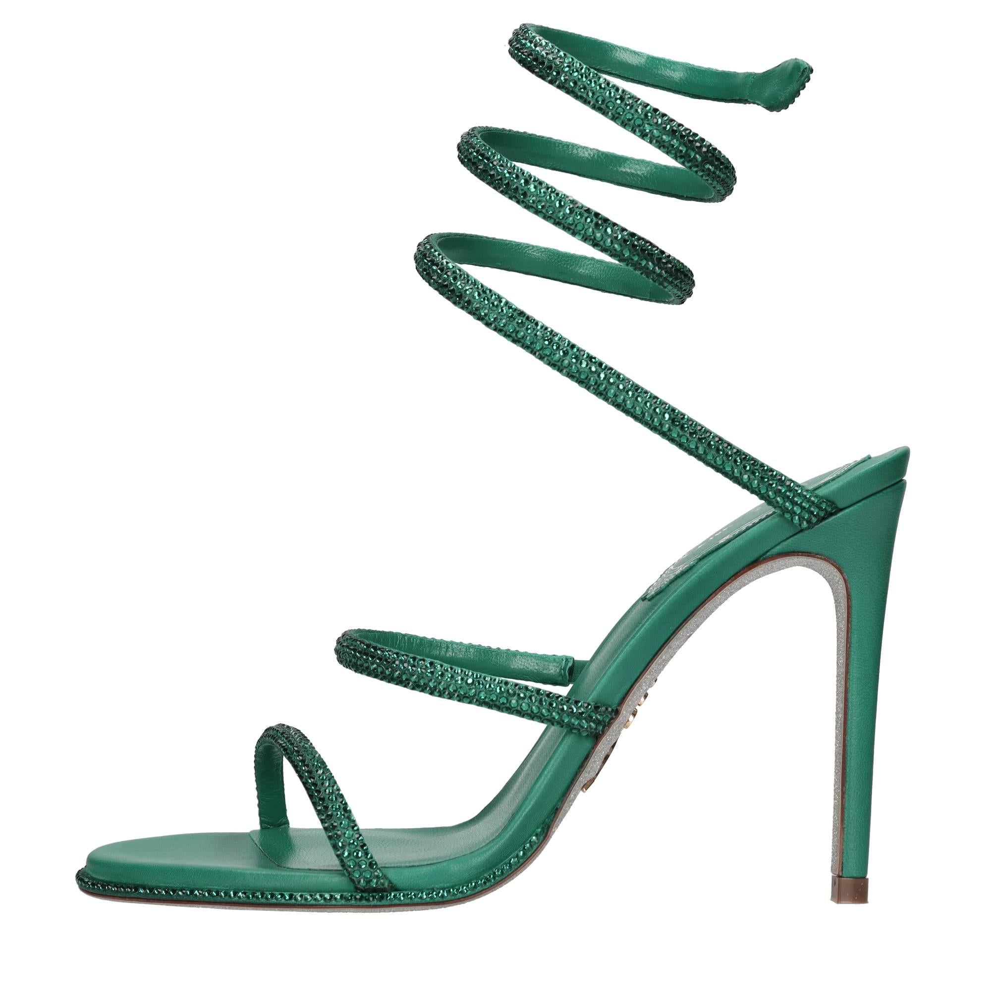 Sandali Cleo in raso e strass 