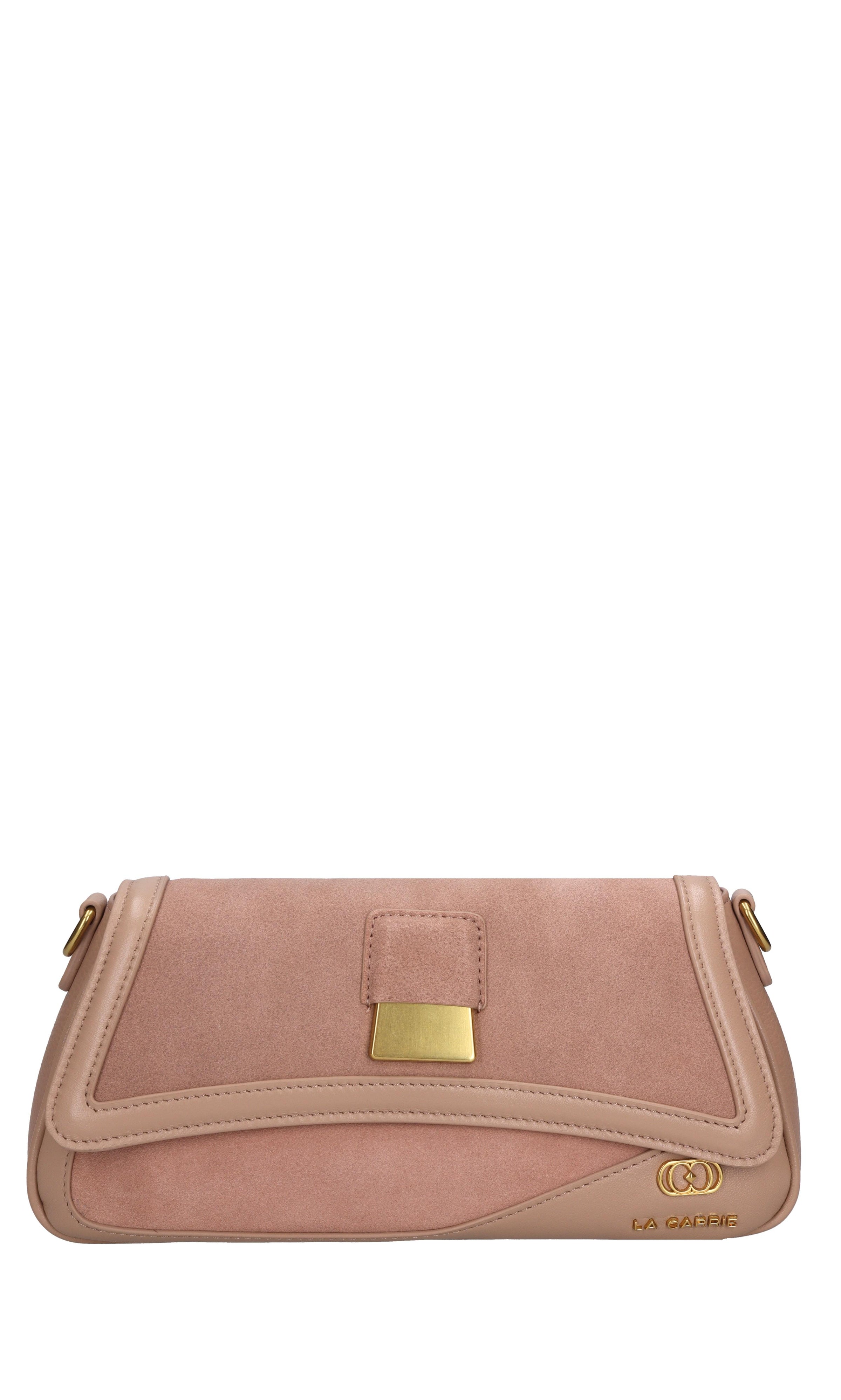 Borsa irregular med. in pelle e camoscio 