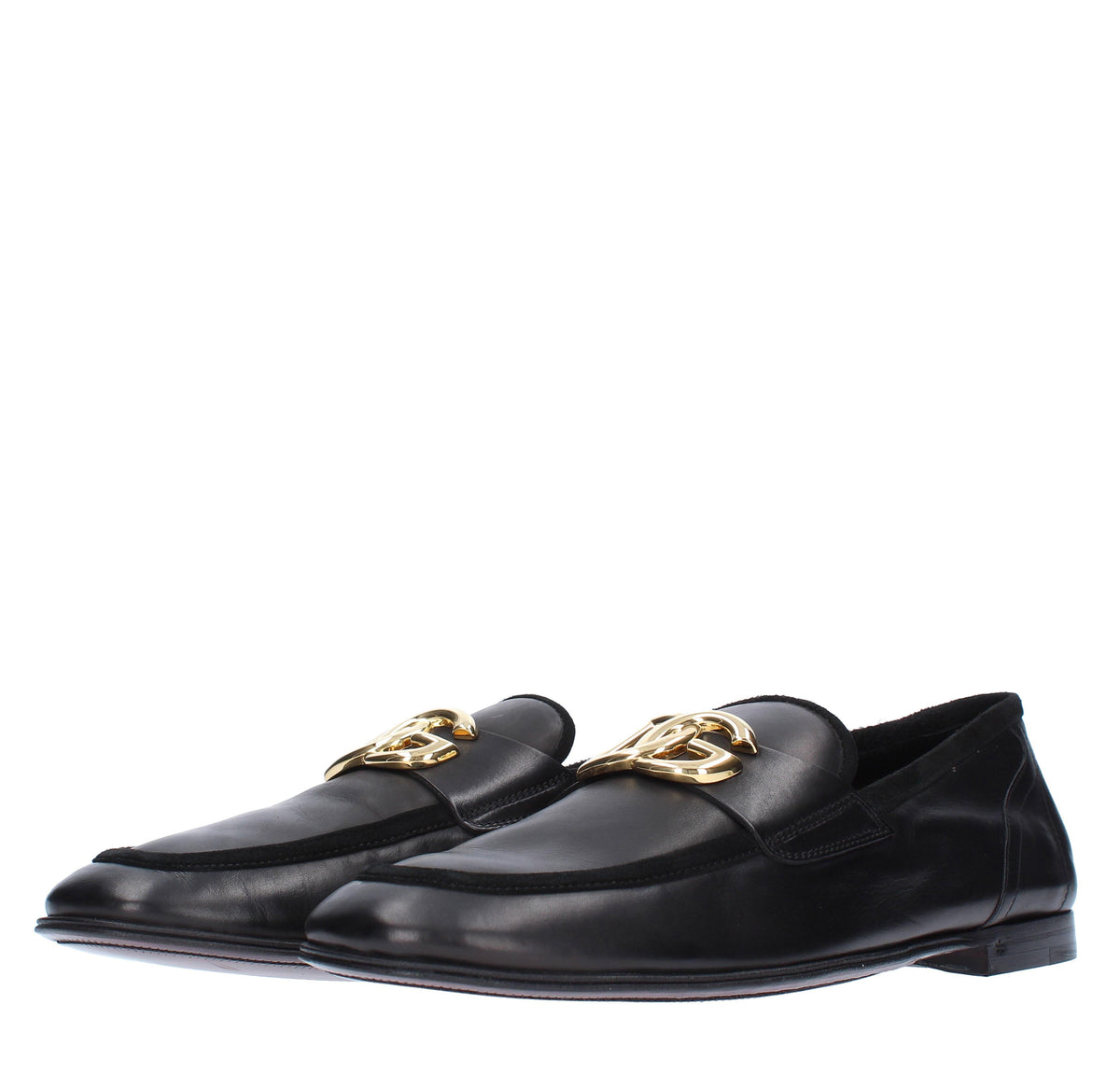 Mocassini ARIOSTO DOLCE & GABBANA in vitello con profili in camoscio 