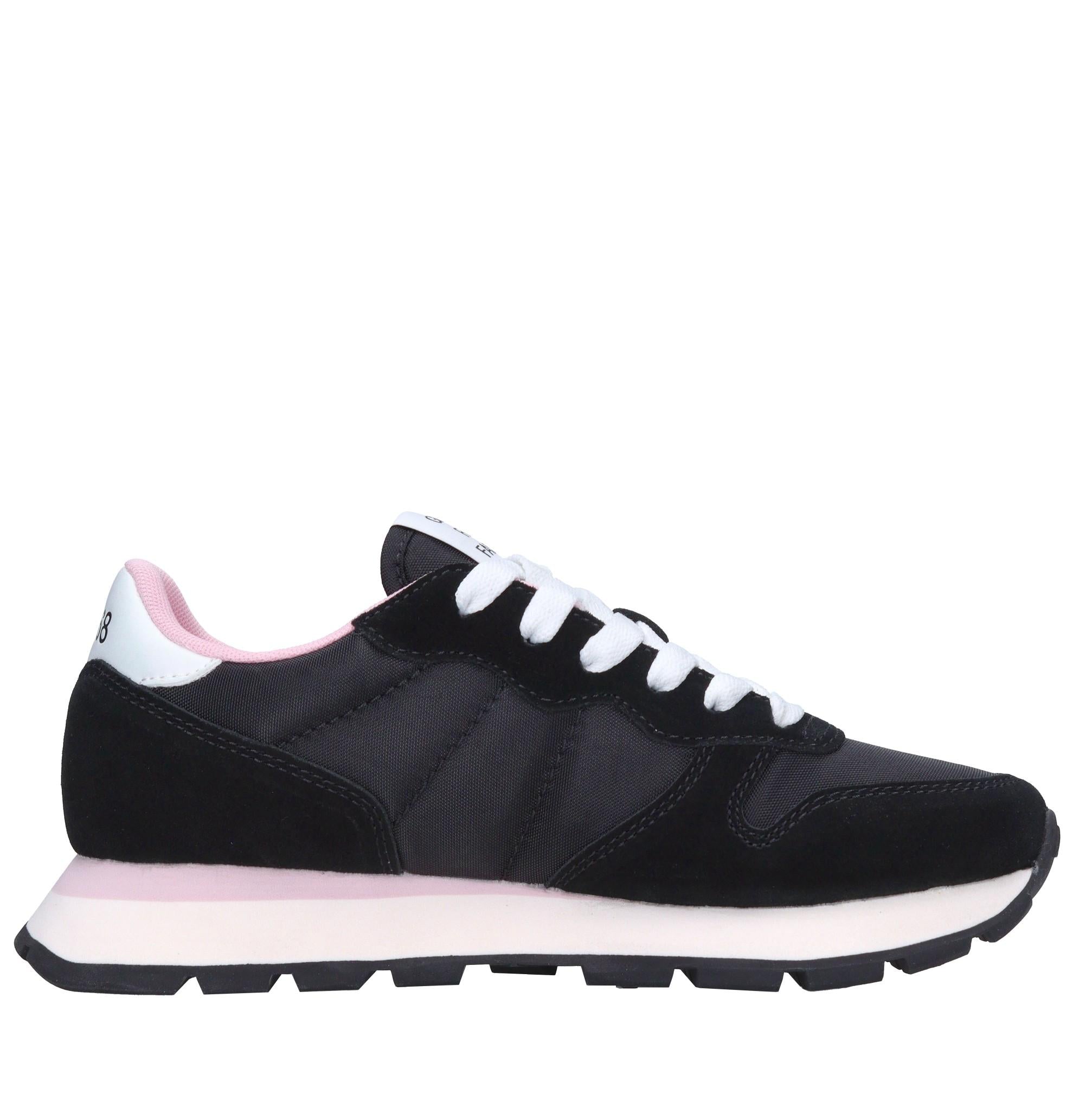 Sneakers in camoscio e pelle 