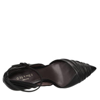 Décolleté slingback in pelle 