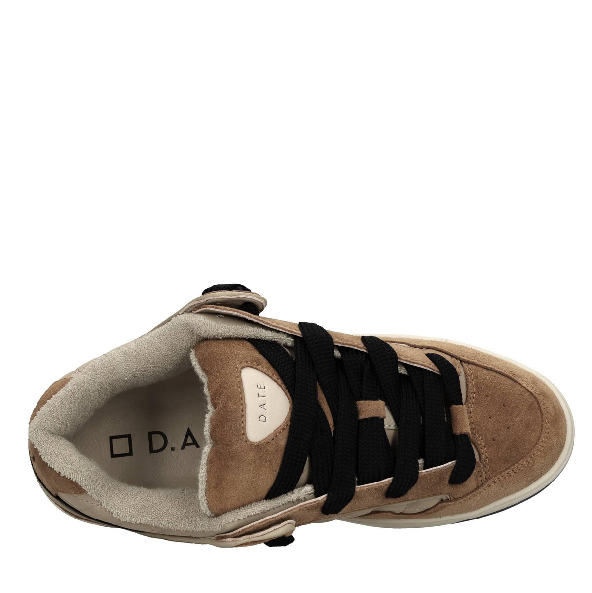 Sneakers in camoscio e tessuto 
