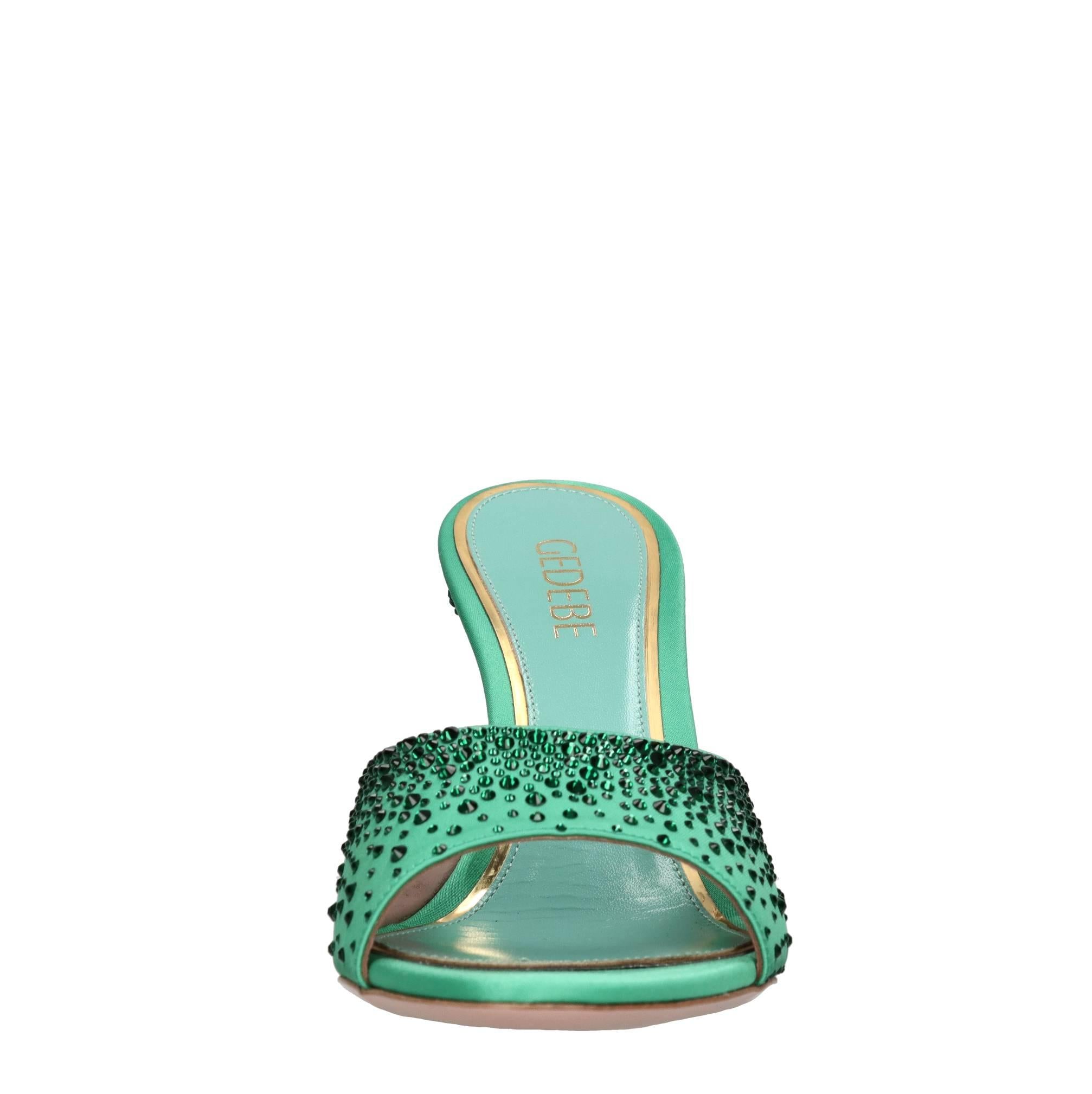 Mules Gigi 100 in raso e strass 