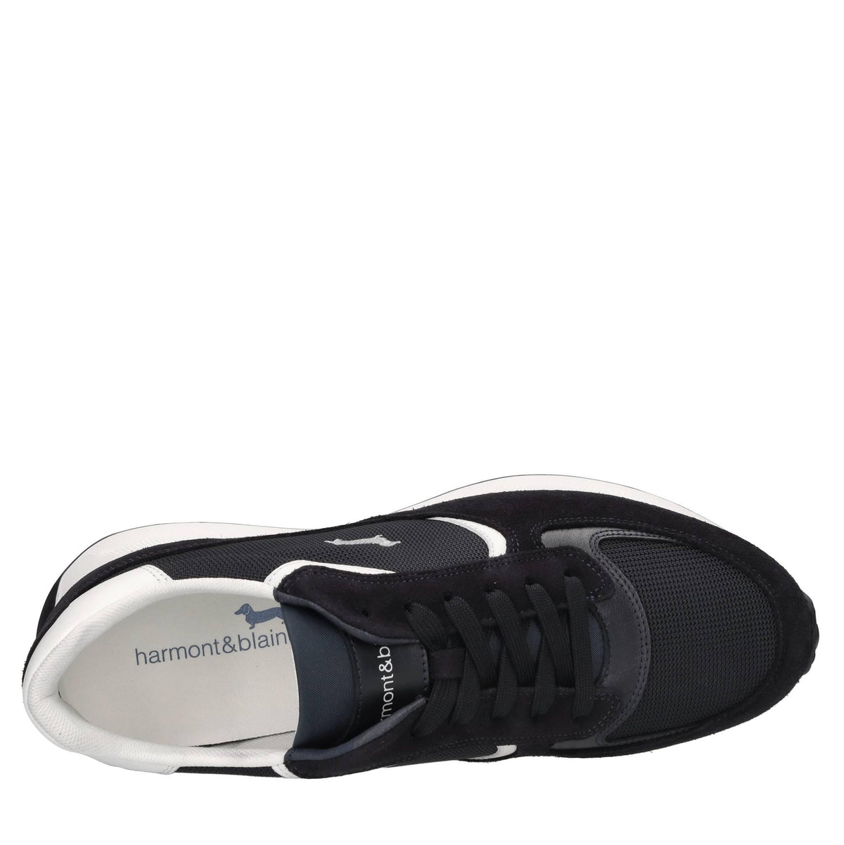Sneakers in camoscio,pelle e tessuto 
