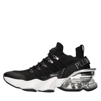 Sneakers in ecopelle e tessuto 