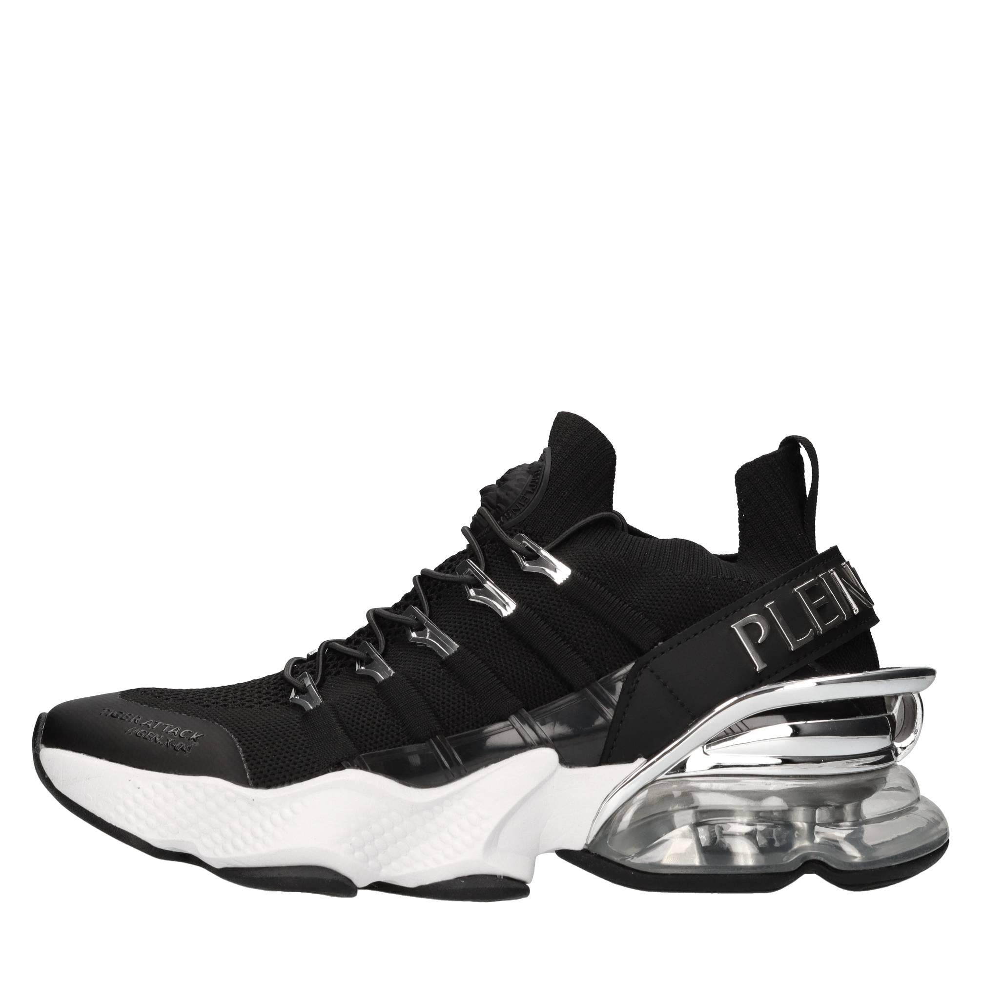 Sneakers in ecopelle e tessuto 