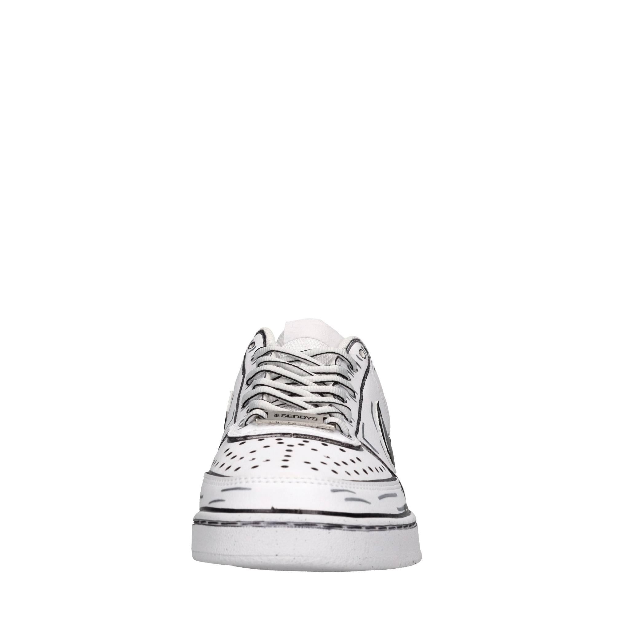Sneakers in ecopelle e tessuto 