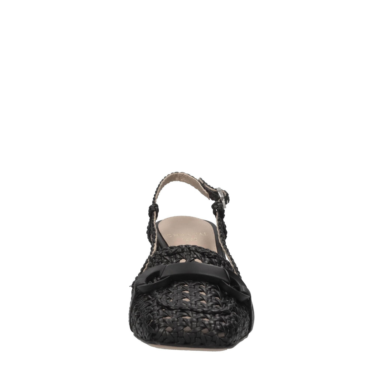Décolleté slingback in pelle 