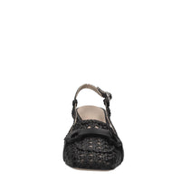 Décolleté slingback in pelle 