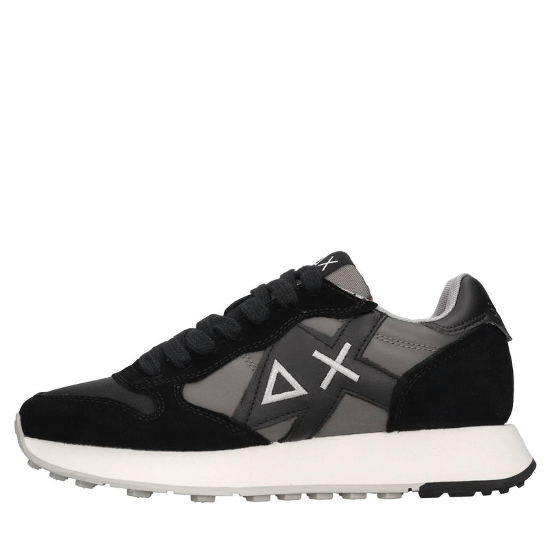Sneakers Jaki Bicolor in camoscio, tessuto ed ecopelle 