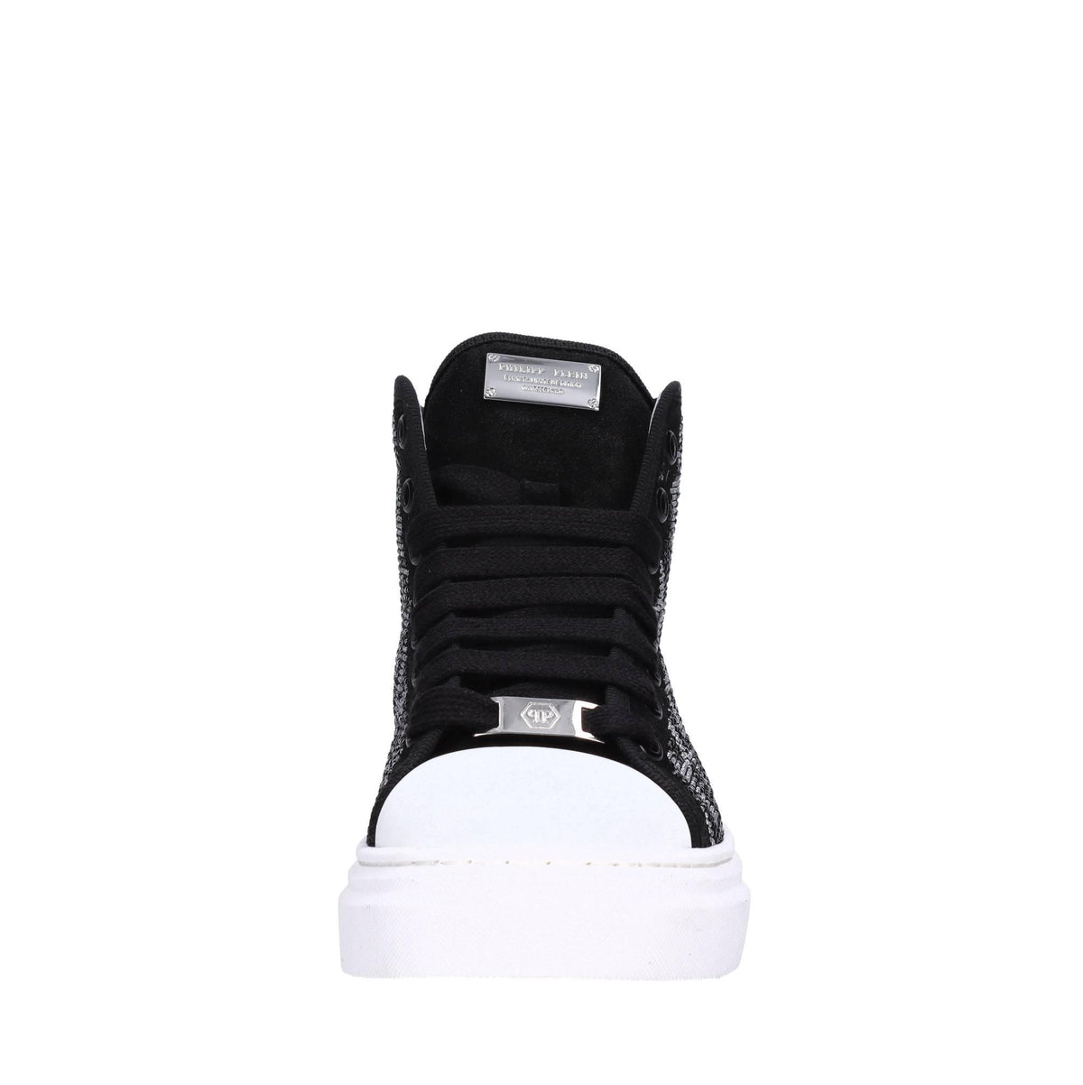 Sneakers in camoscio e strass 