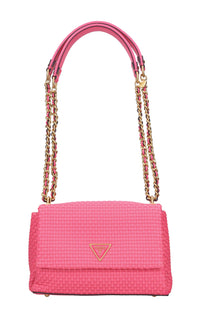 Borsa in ecopelle intrecciata 
