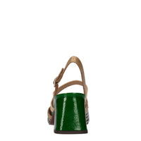 Décolléte slingback in pelle 