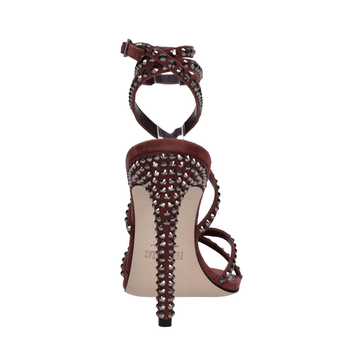 Sandali holly zoe in camoscio con strass 