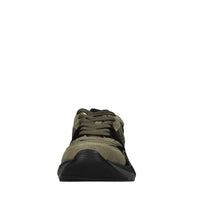 Sneakers in camoscio,pelle e tessuto 