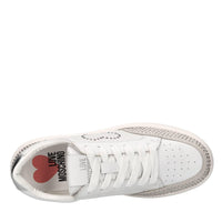Sneakers in camoscio, ecopelle e strass 