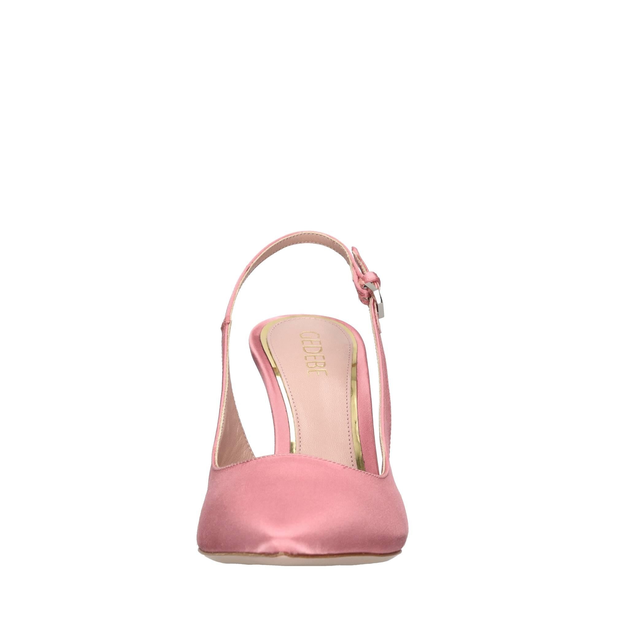 Décolleté slingback Paris in raso e strass 