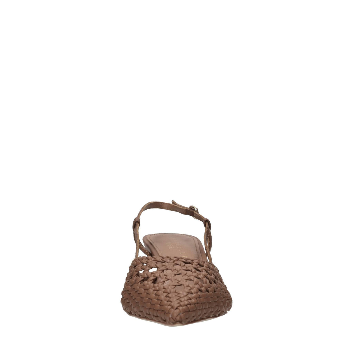 Décolleté slingback in pelle 