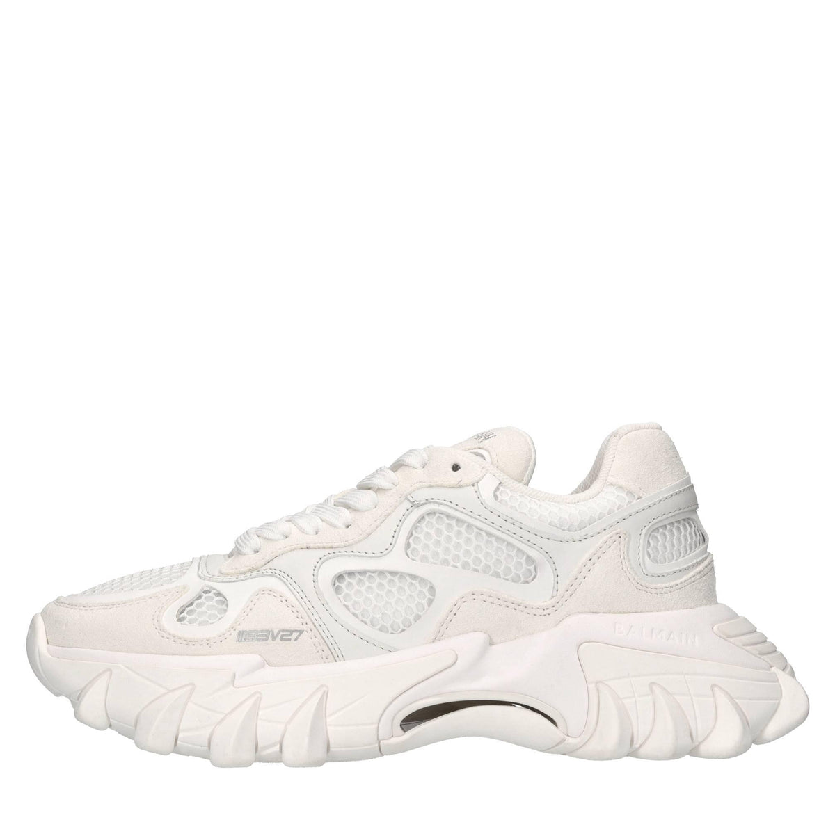 Sneakers in pelle,camoscio e tessuto 