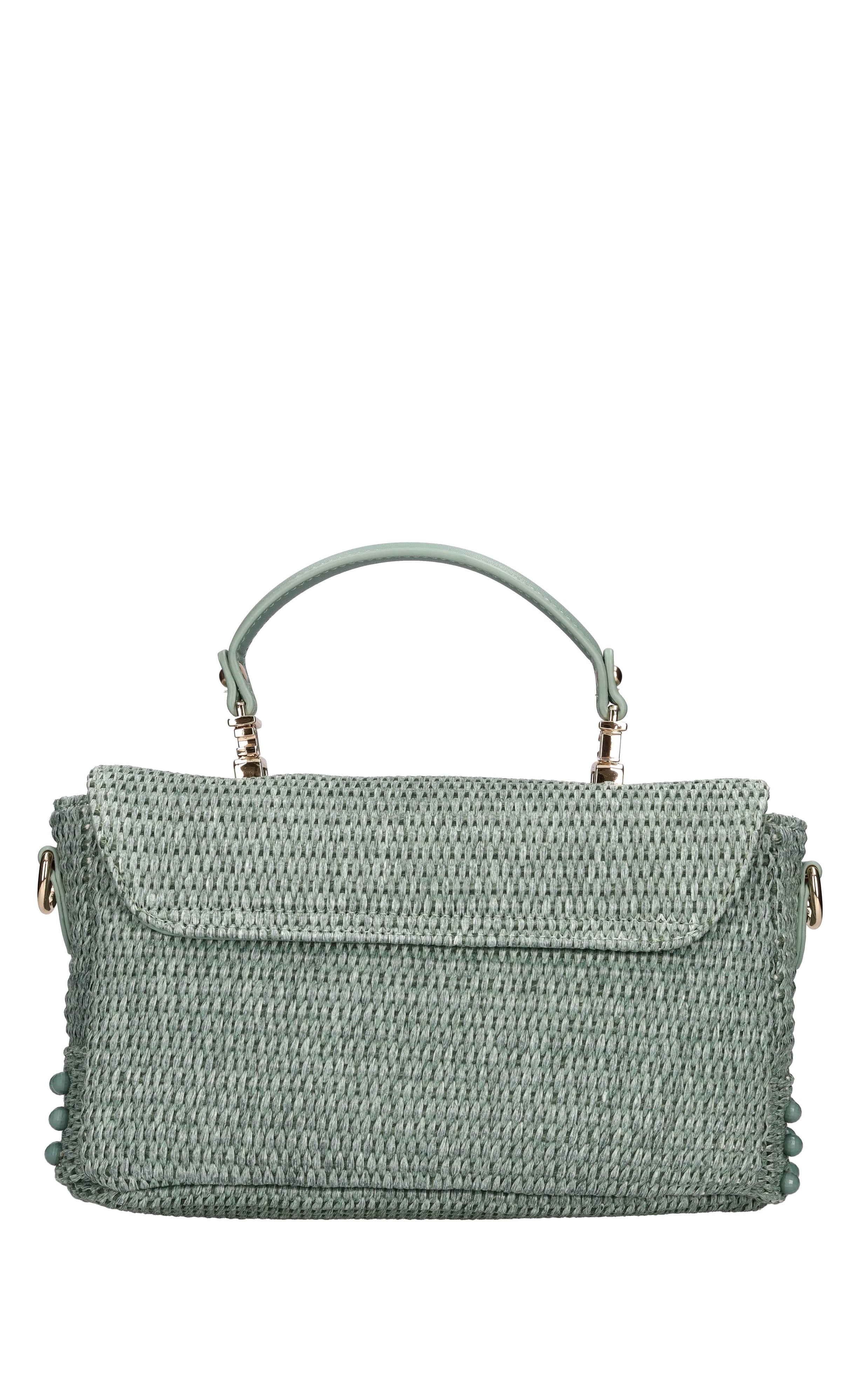 Borsa MALIBU in ecopelle e rafia 