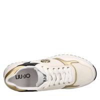 Sneakers in ecopelle e tessuto 
