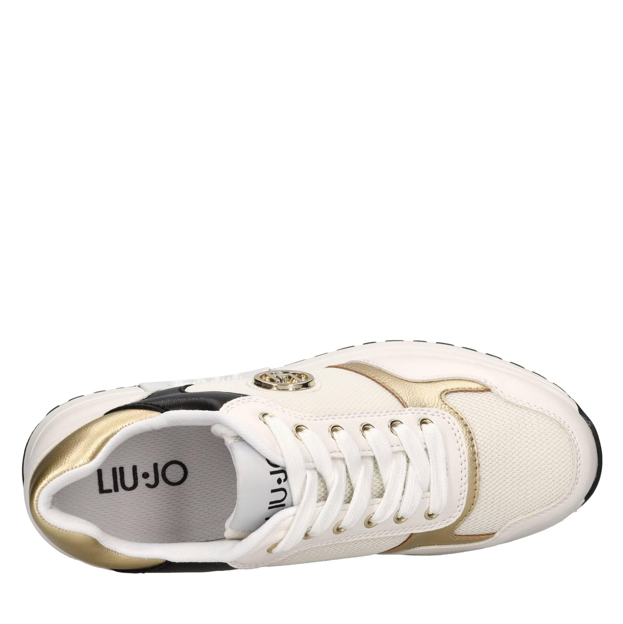 Sneakers in ecopelle e tessuto 