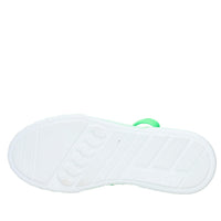 Sneakers in pelle e tessuto 