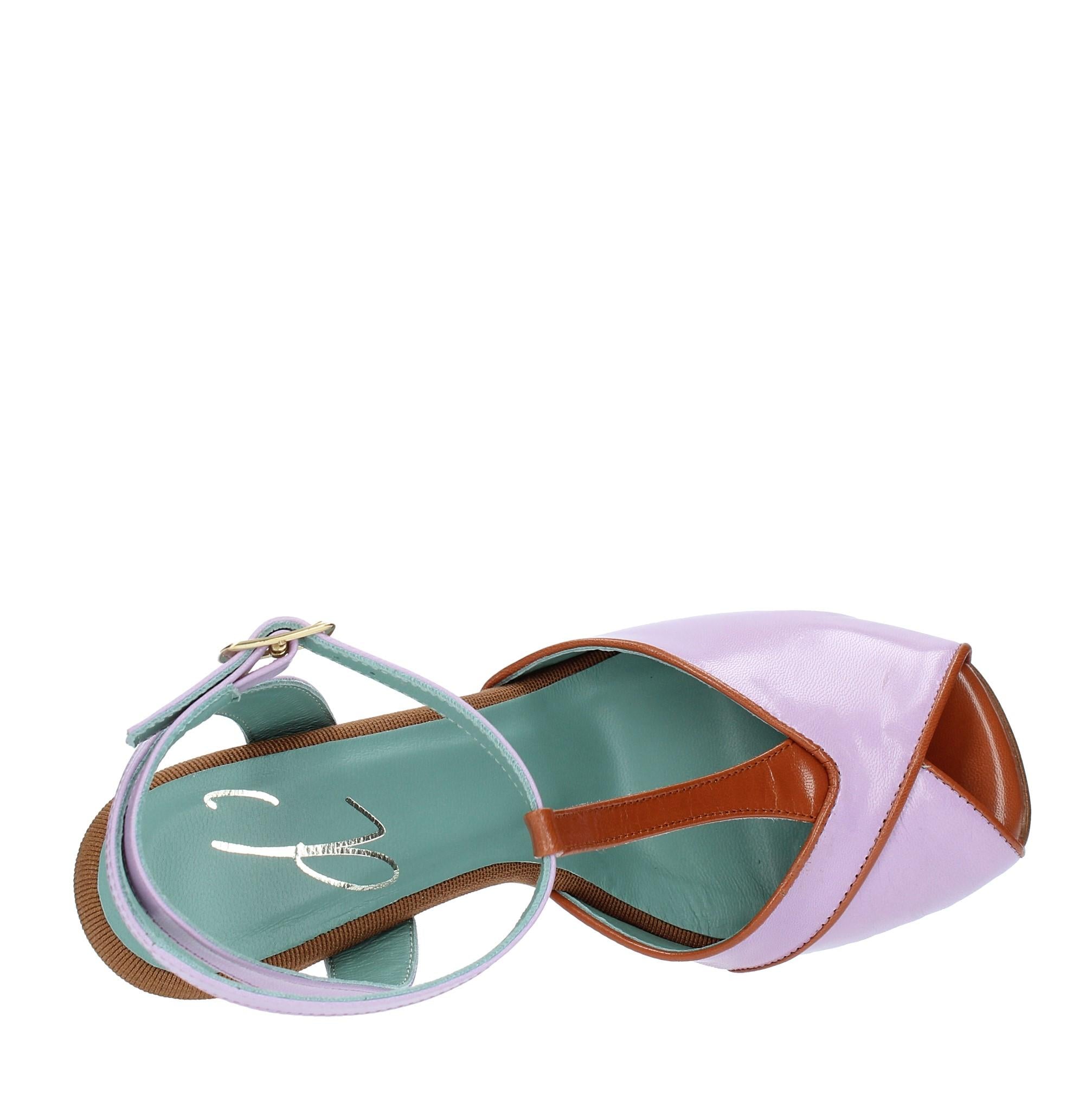 Sandali modello GLOSS in pelle 