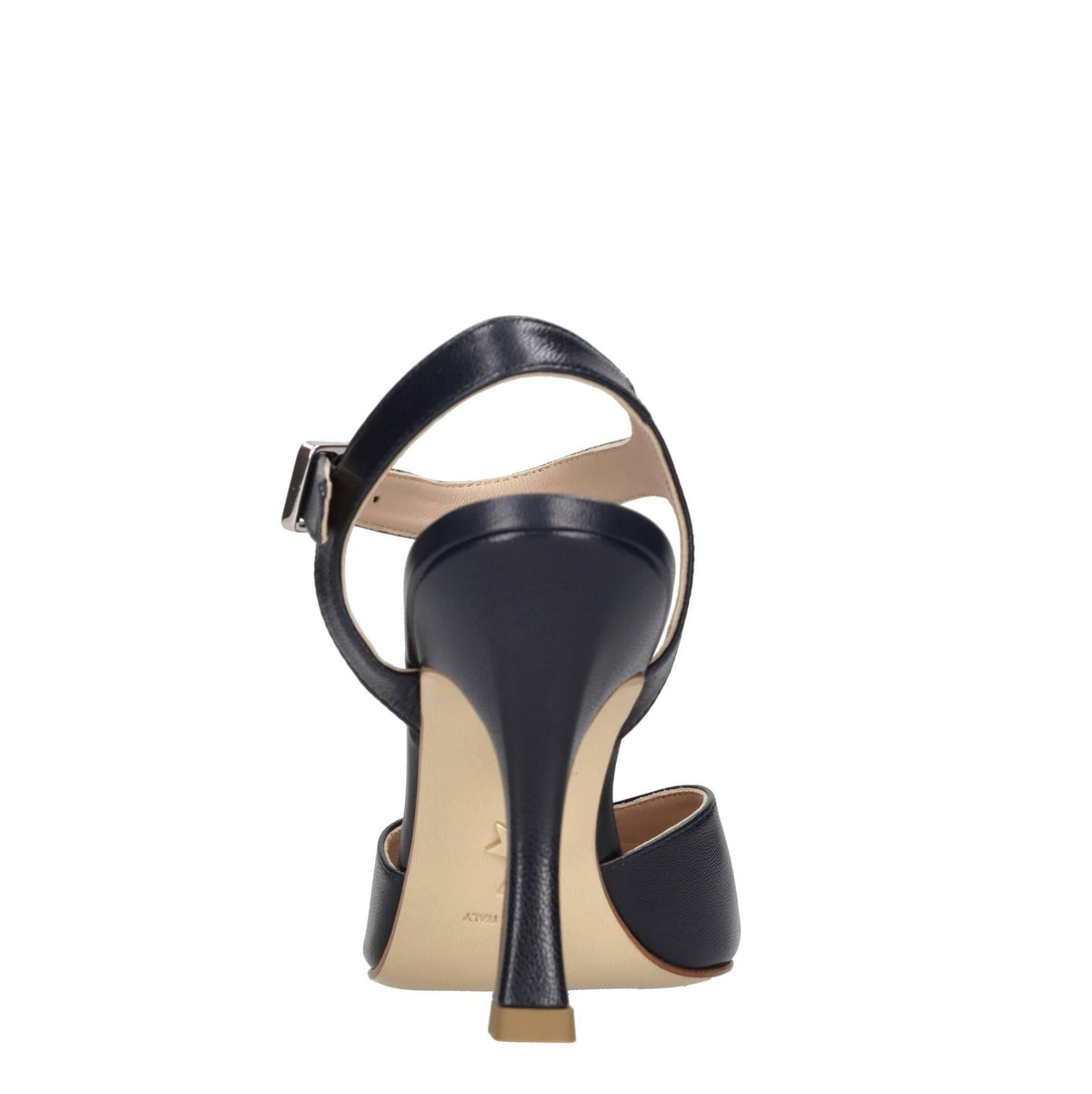 Décolleté slingback in pelle 