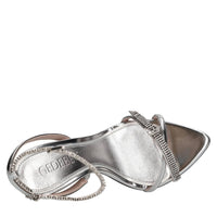 Sandali in pelle e strass 