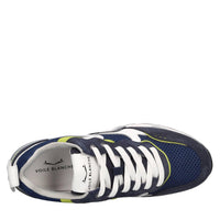 Sneakers in camoscio e tessuto 