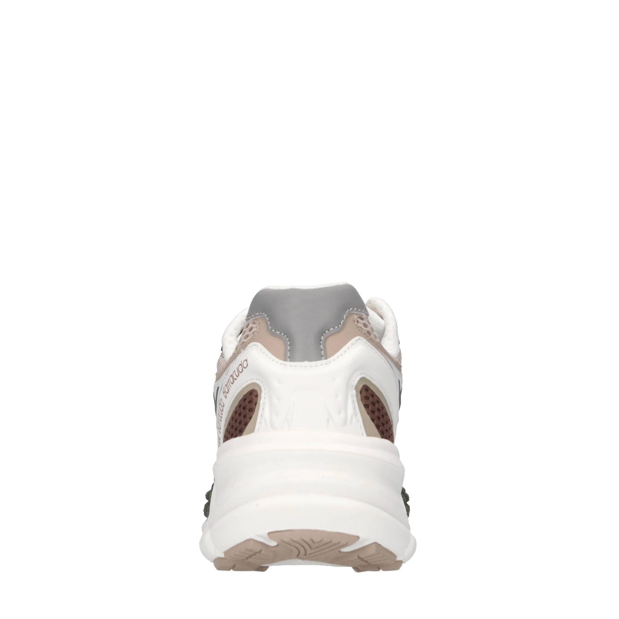Sneakers in pelle,tessuto e gomma 