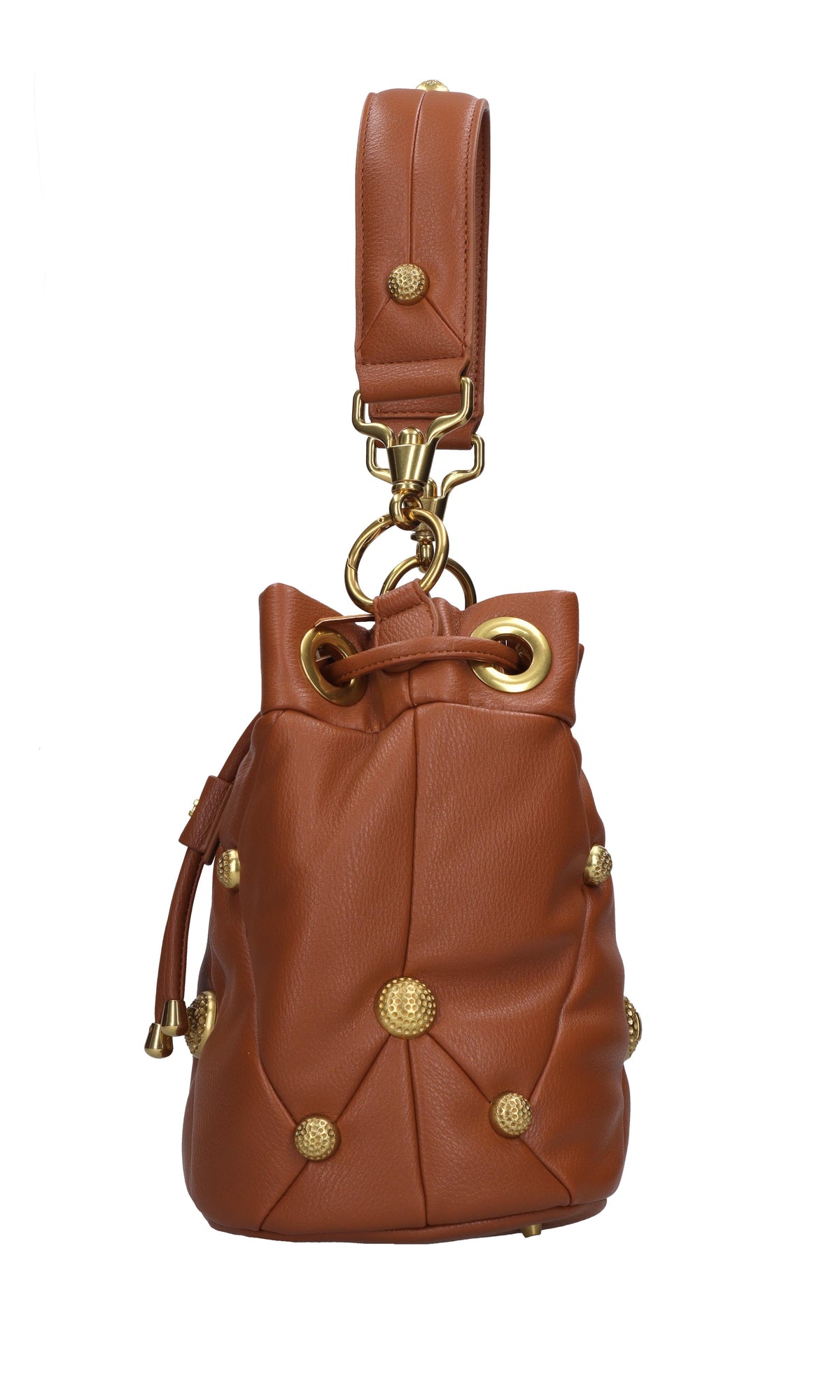 Borsa Stud lc Bucket in ecopelle 