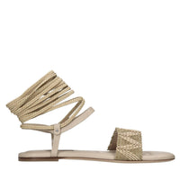 Sandali flat in pelle ed ecopelle 