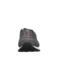 Sneakers in camoscio e tessuto 