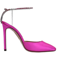 Décolleté slingback in raso 