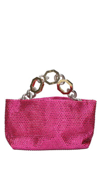 Borsa Jessye in raso e strass 